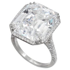 Tiffany & Co. GIA Type IIA 15.28 Carat D-VS1 Emerald Cut Diamond ring