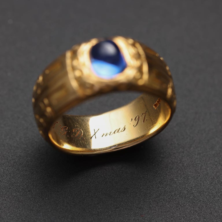 Tiffany and Co. Gilded Age Certified Untreated Kashmir Sapphire Ring at  1stDibs