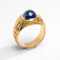 Tiffany & Co. Gilded Age Men's Sapphire Ring as Featured in the New York Times