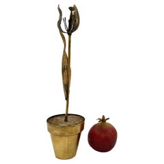 Tiffany & Co. Gilt Sterling Silver Flower in a Pot