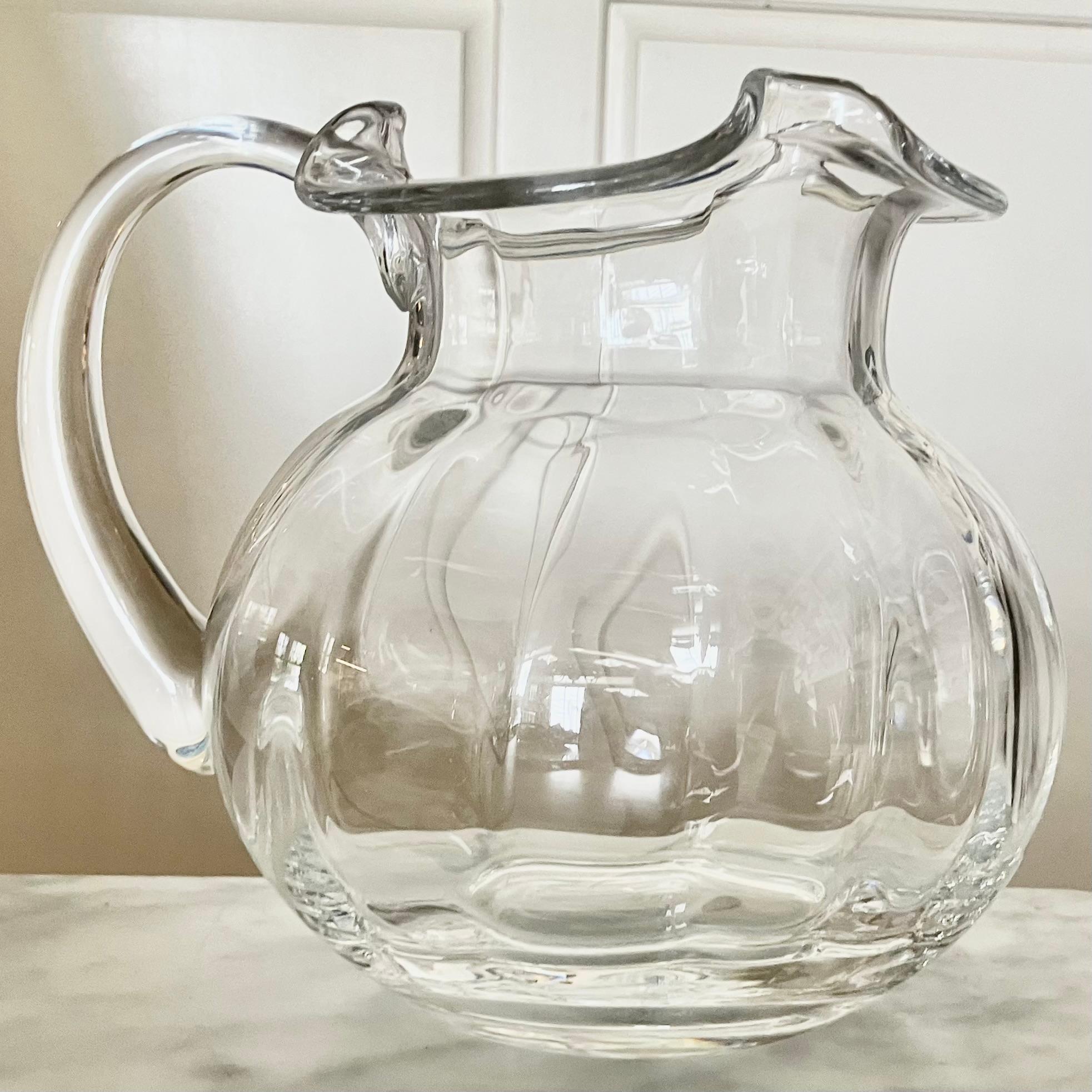 Tiffany & Co. Glass Pitcher In Good Condition For Sale In New York, NY