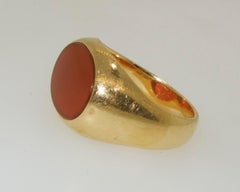 Tiffany & Co. Gold and Agate Ring