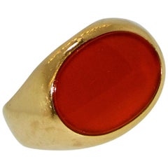 Tiffany & Co. Gold and Agate Ring