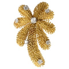 Tiffany & Co. Gold and Diamond Palm Tree Brooch