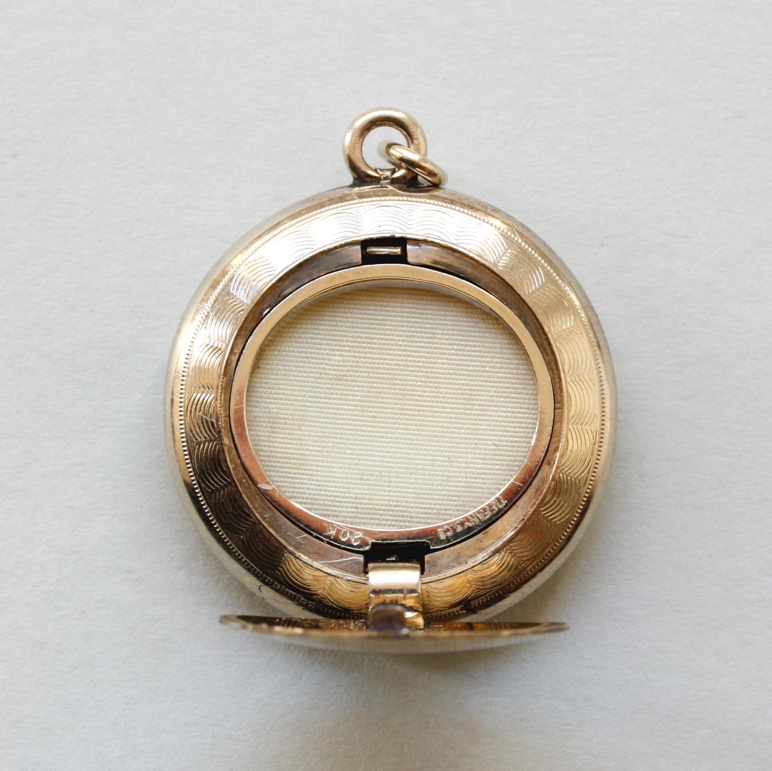 Edwardian Tiffany & Co. Gold and Diamond Secret Locket