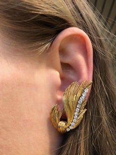 Tiffany & Co. Gold and Diamonds Earrings