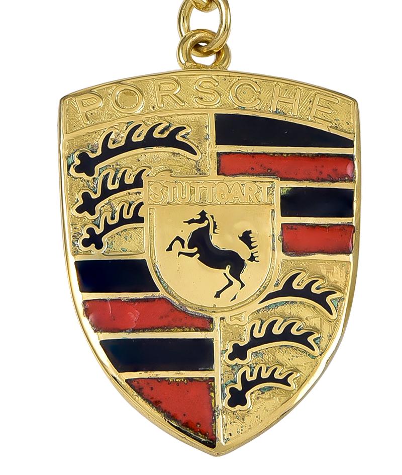 vintage porsche keychain