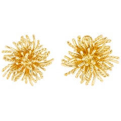 Tiffany & Co. Gold Anemone Earrings