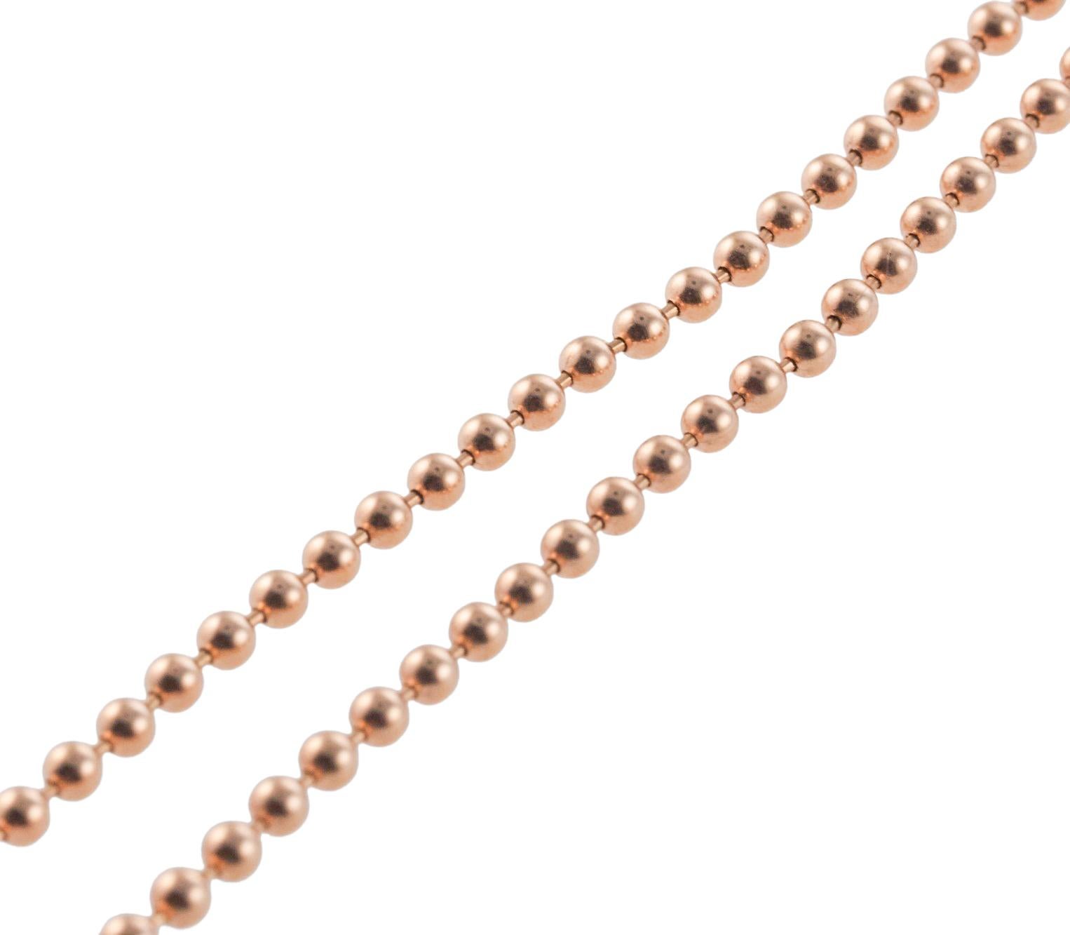 Tiffany & Co., collier pendentif boule de barre en or en vente 1