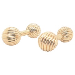 Tiffany & Co. Gold Barbell Cufflinks