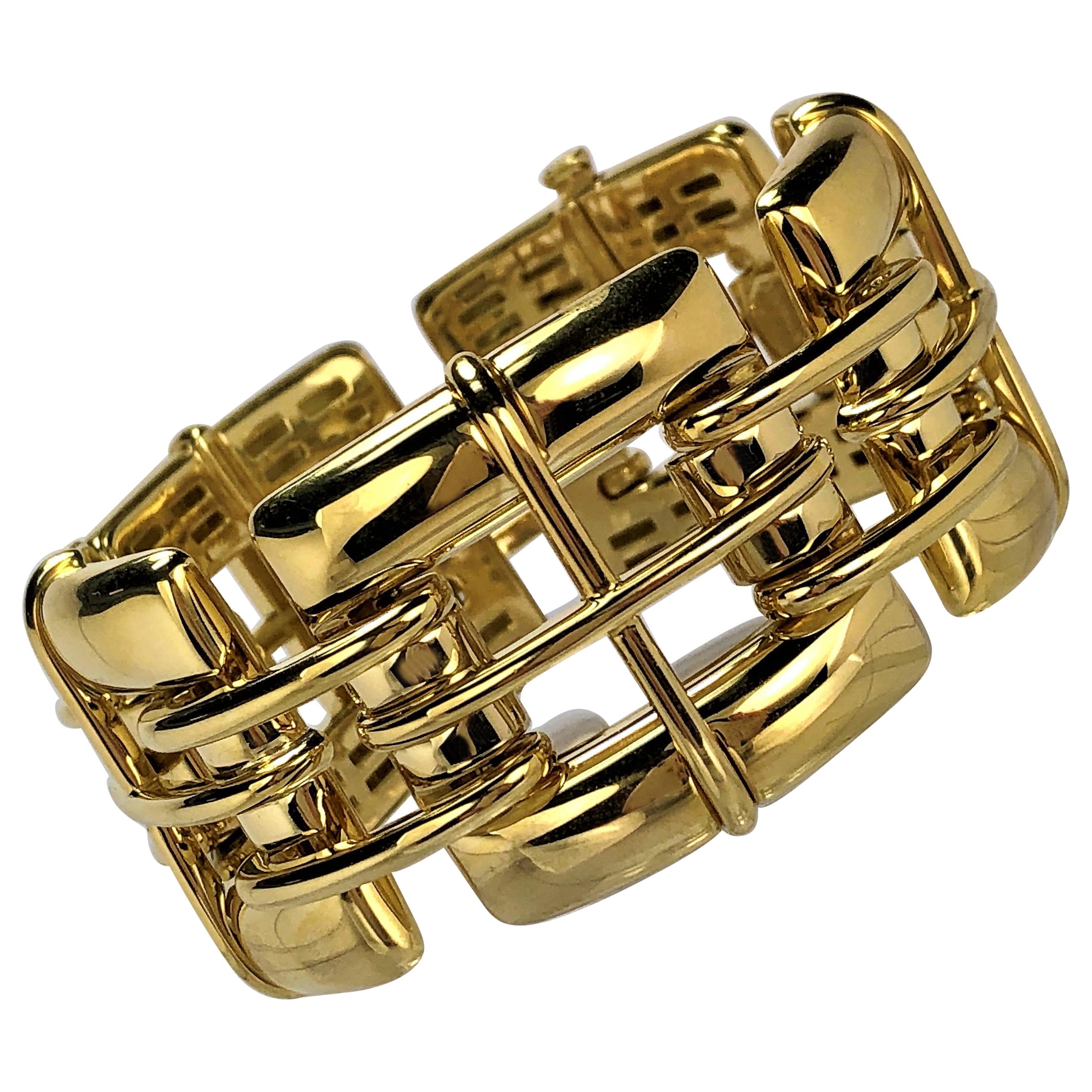 Tiffany & Co. Gold Link "Biscayne" Bracelet