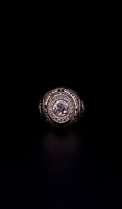 Tiffany & Co. Gold Black Onyx Ring with Diamonds