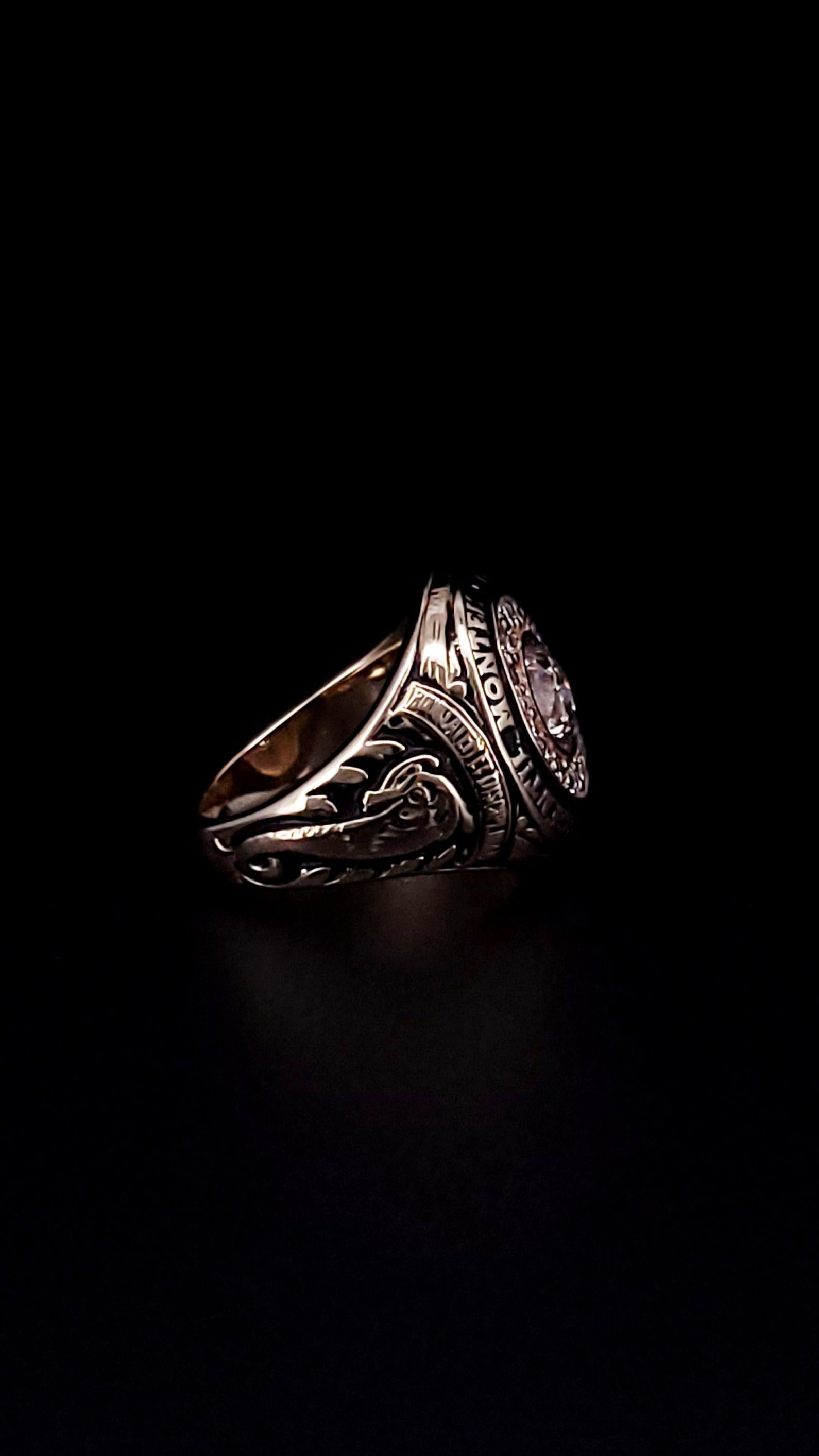da uomo o donna Tiffany & Co. Anello in oro con onice nera e diamanti in vendita