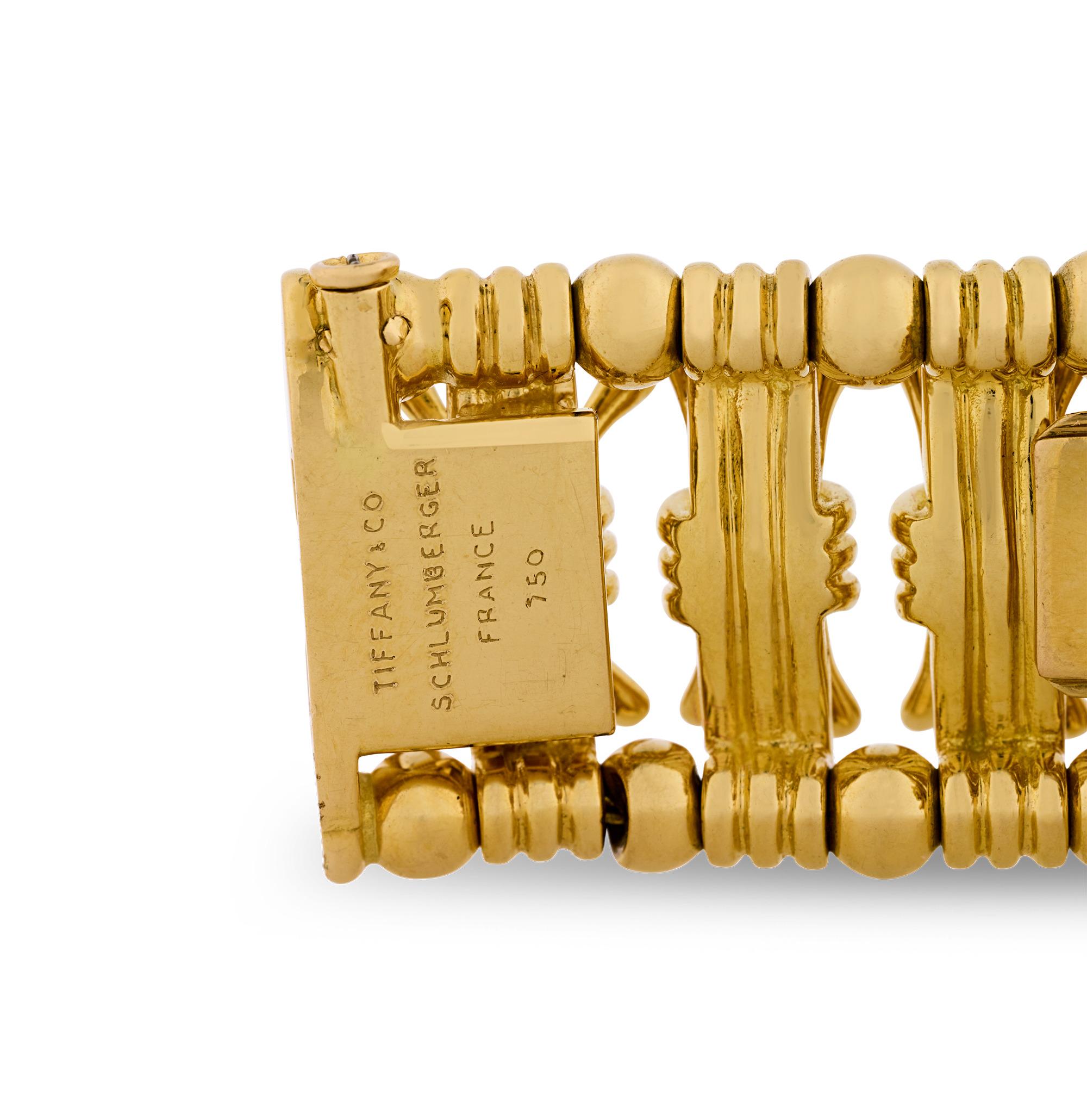 Modern Tiffany & Co. Gold Bow Tie Bracelet by Jean Schlumberger