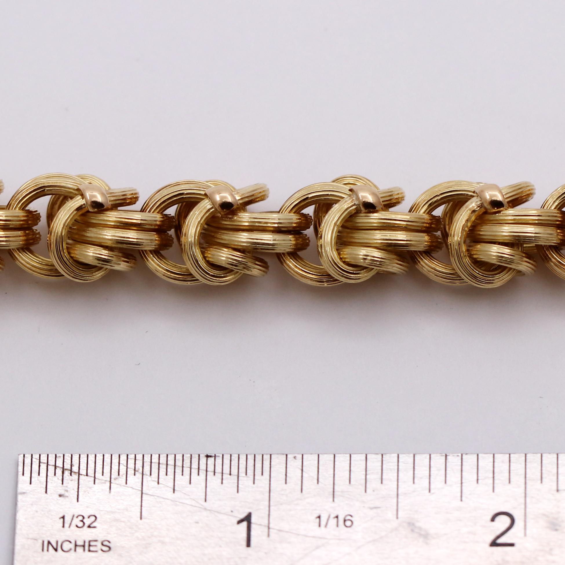 Tiffany & Co. Gold Byzantine Bracelet In Good Condition In Palm Beach, FL