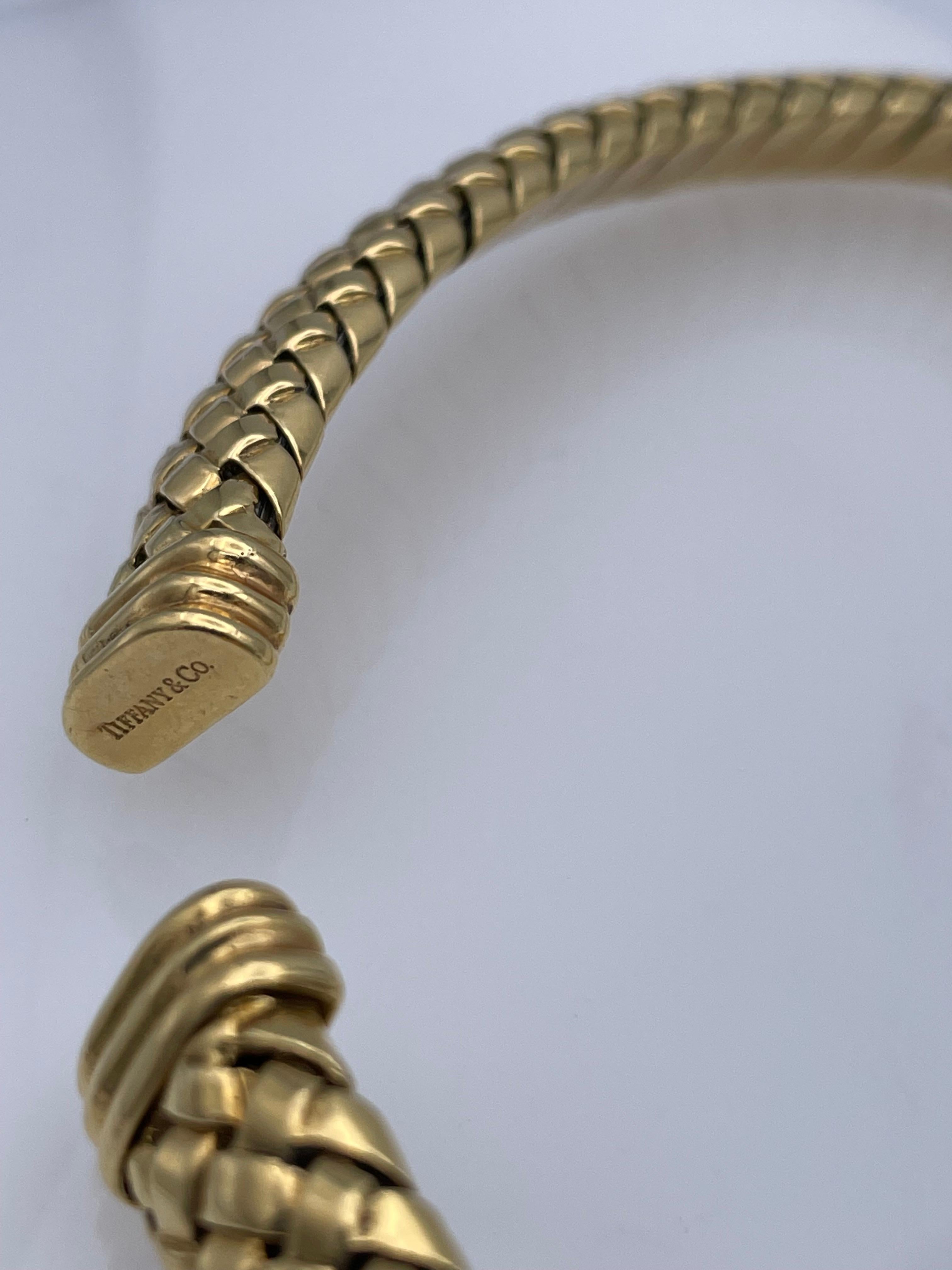 tiffany & co gold choker necklace