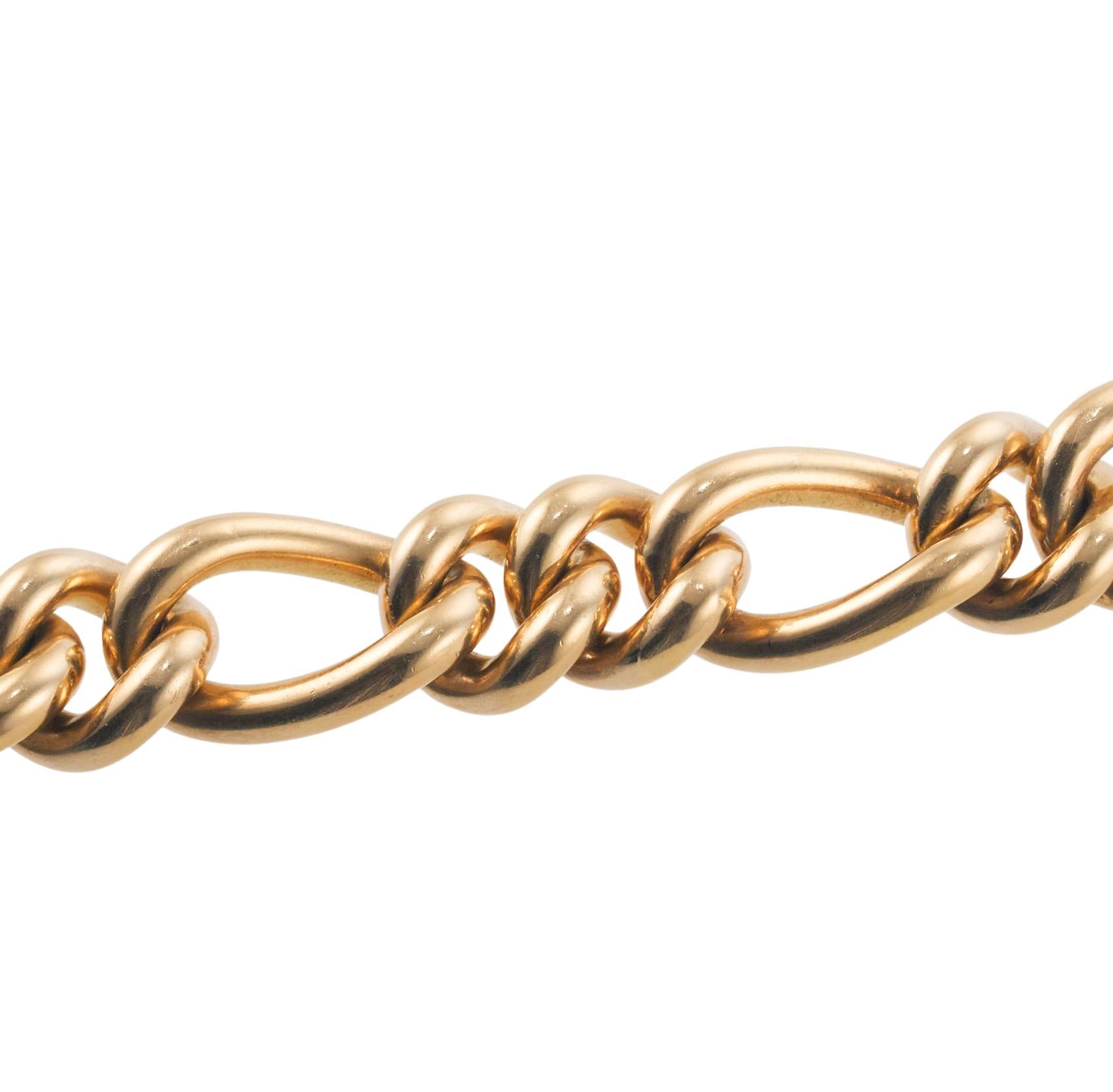 Tiffany & Co. Bracelet à maillons épais en or Excellent état - En vente à New York, NY