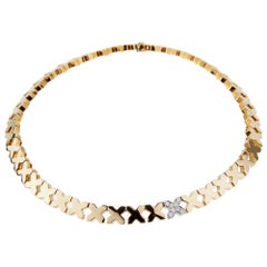 Tiffany & Co. Collana girocollo con diamante d'oro X