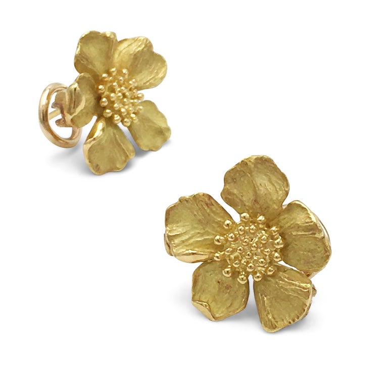 Tiffany and co flower earrings Clearance