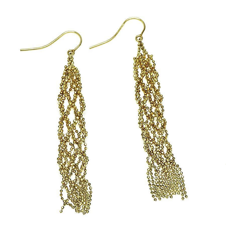 Tiffany & Co Gold Drop Earrings In condizioni buone in vendita a New York, NY