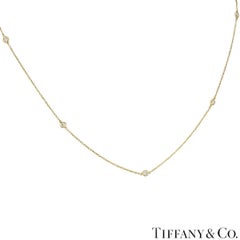 Tiffany & Co. Gold Elsa Peretti Diamonds by the Yard Diamond Necklace 10773547