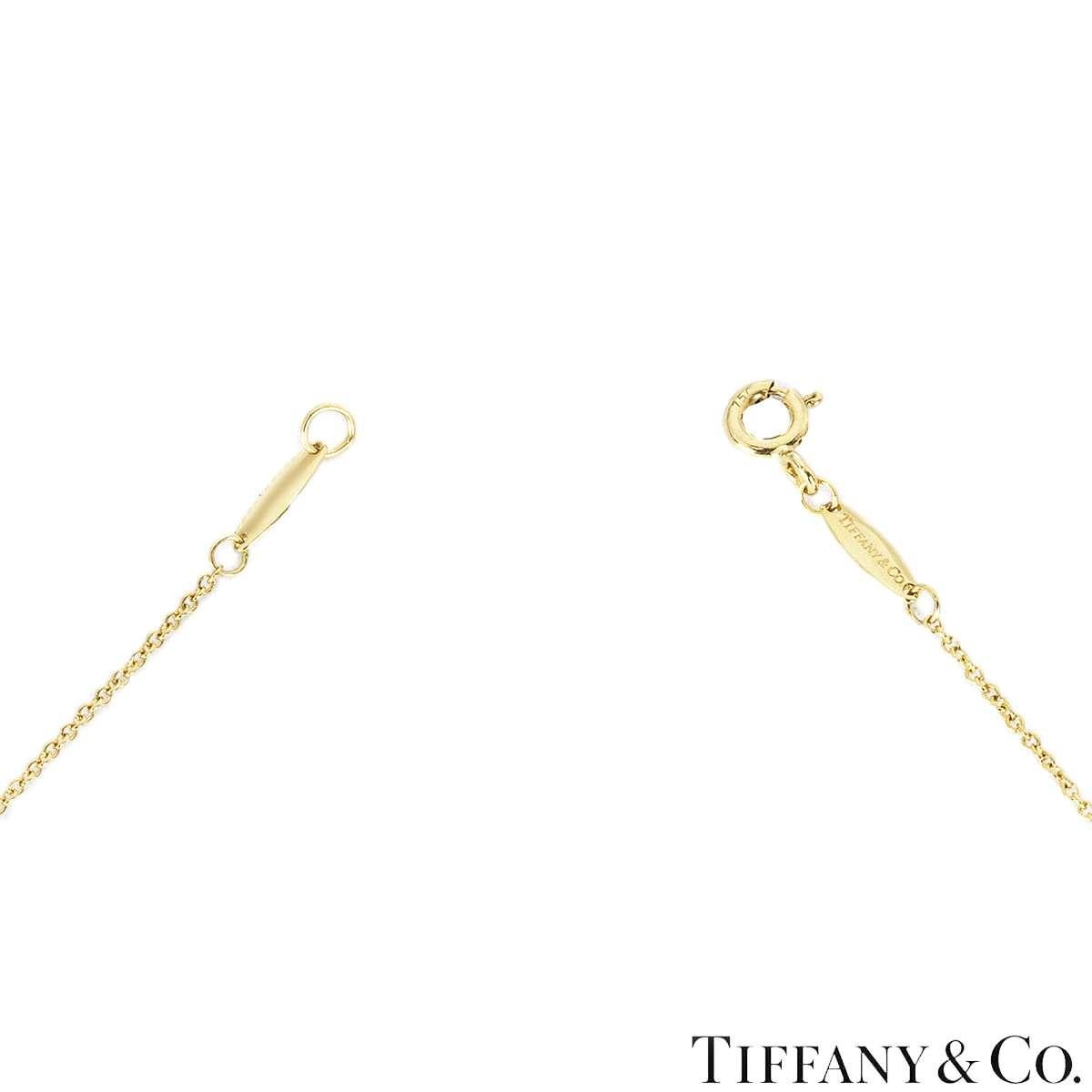Tiffany & Co. Collier en or Elsa Peretti Diamonds by the Yard 10773547 Excellent état - En vente à Mayfair, London, London