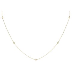 Tiffany & Co. Gold Elsa Peretti Diamonds by the Yard Diamond Necklace 10773547