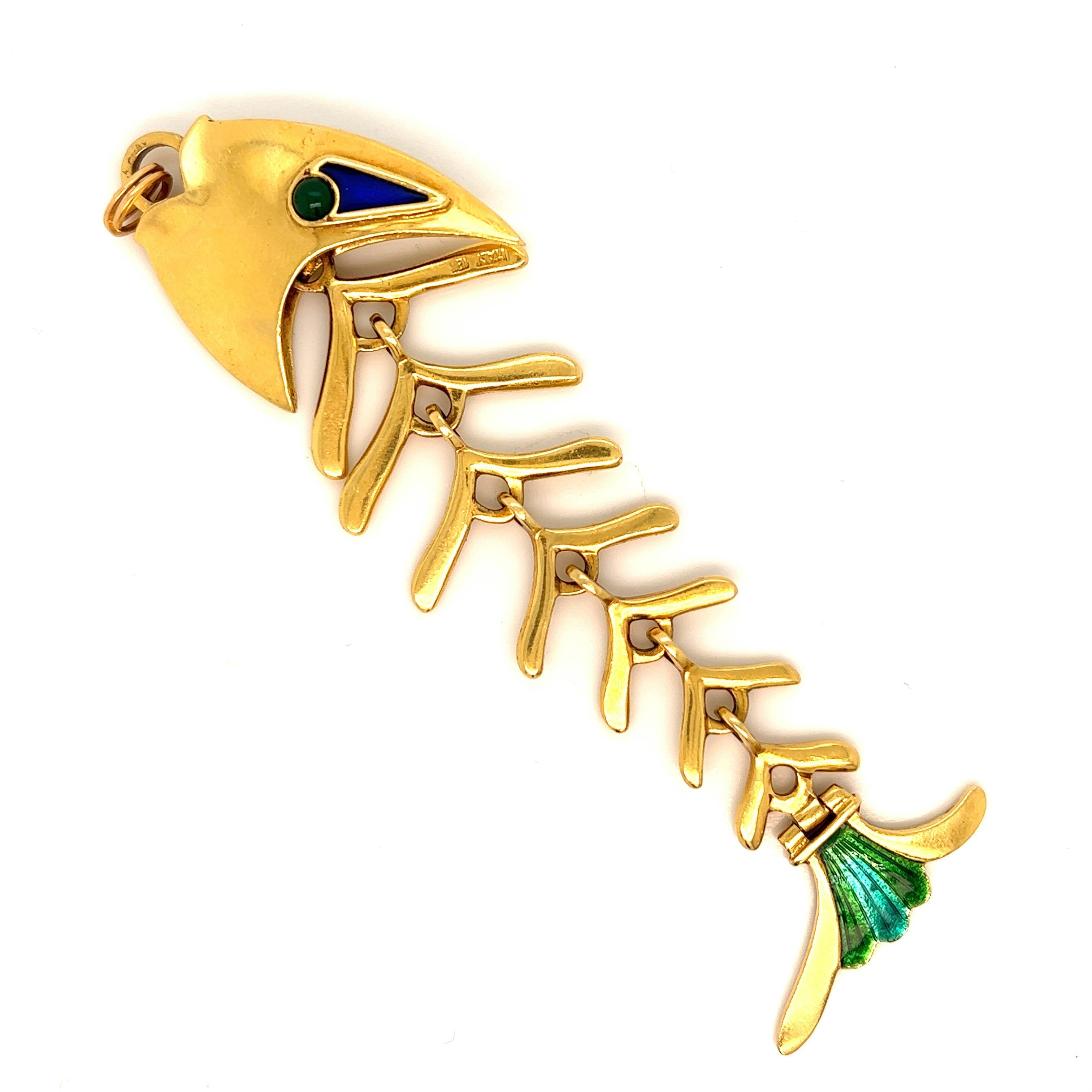 tiffany fish necklace