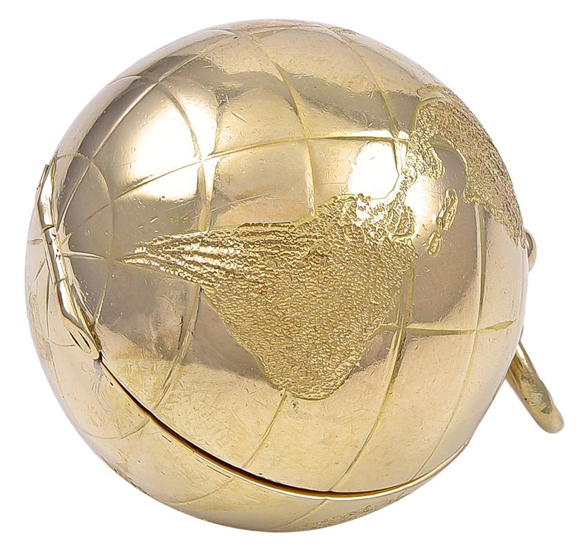 Women's or Men's Tiffany & Co. Gold Globe Locket