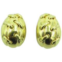 Tiffany & Co., Gold Half Hoop Earrings