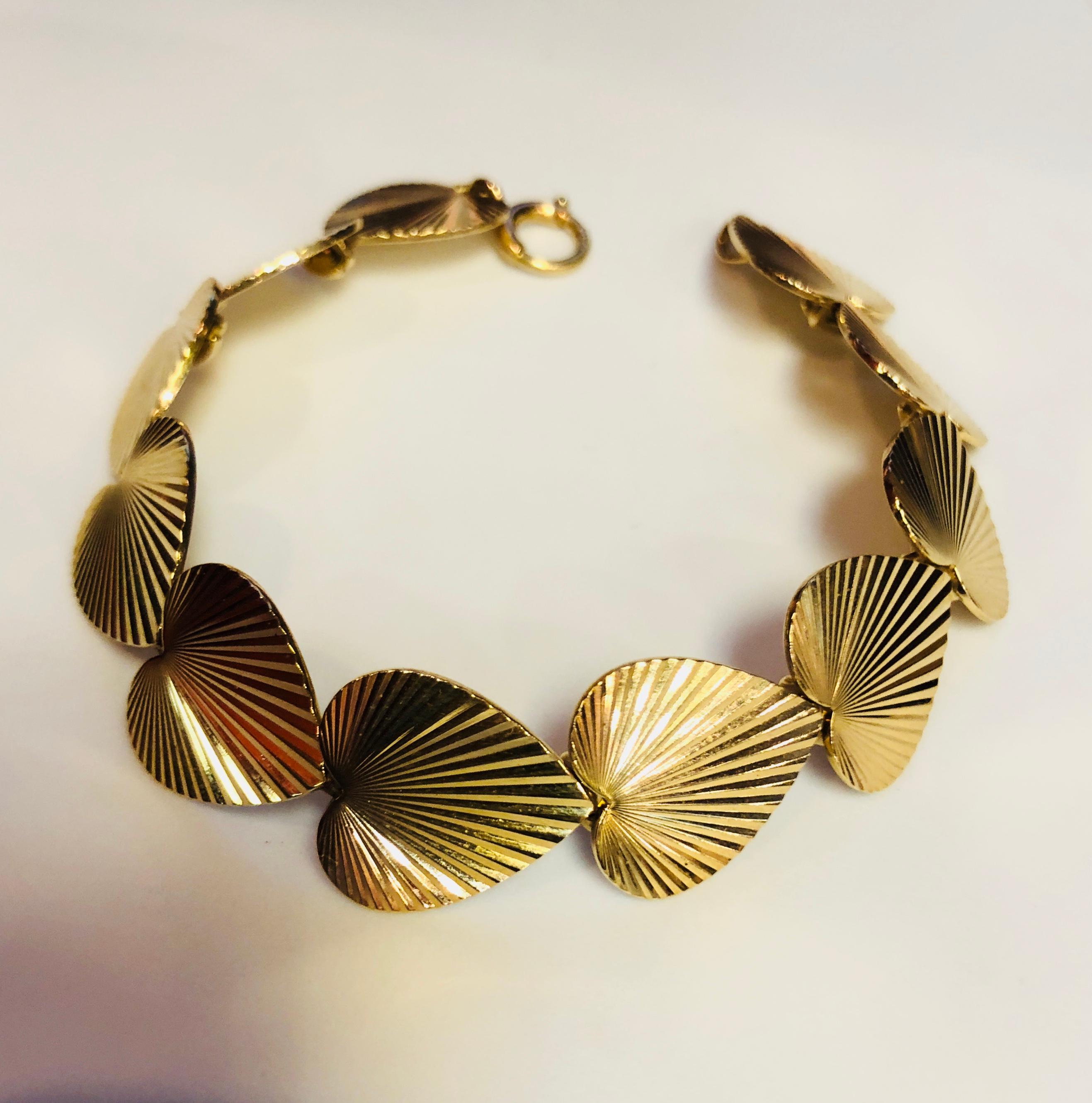 gold heart bracelet tiffany