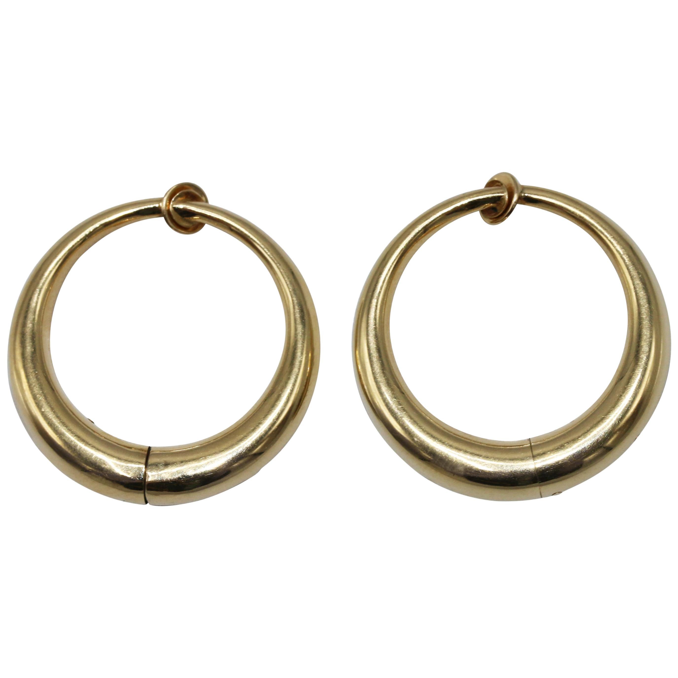 Tiffany & Co. Gold Hoop Earclips