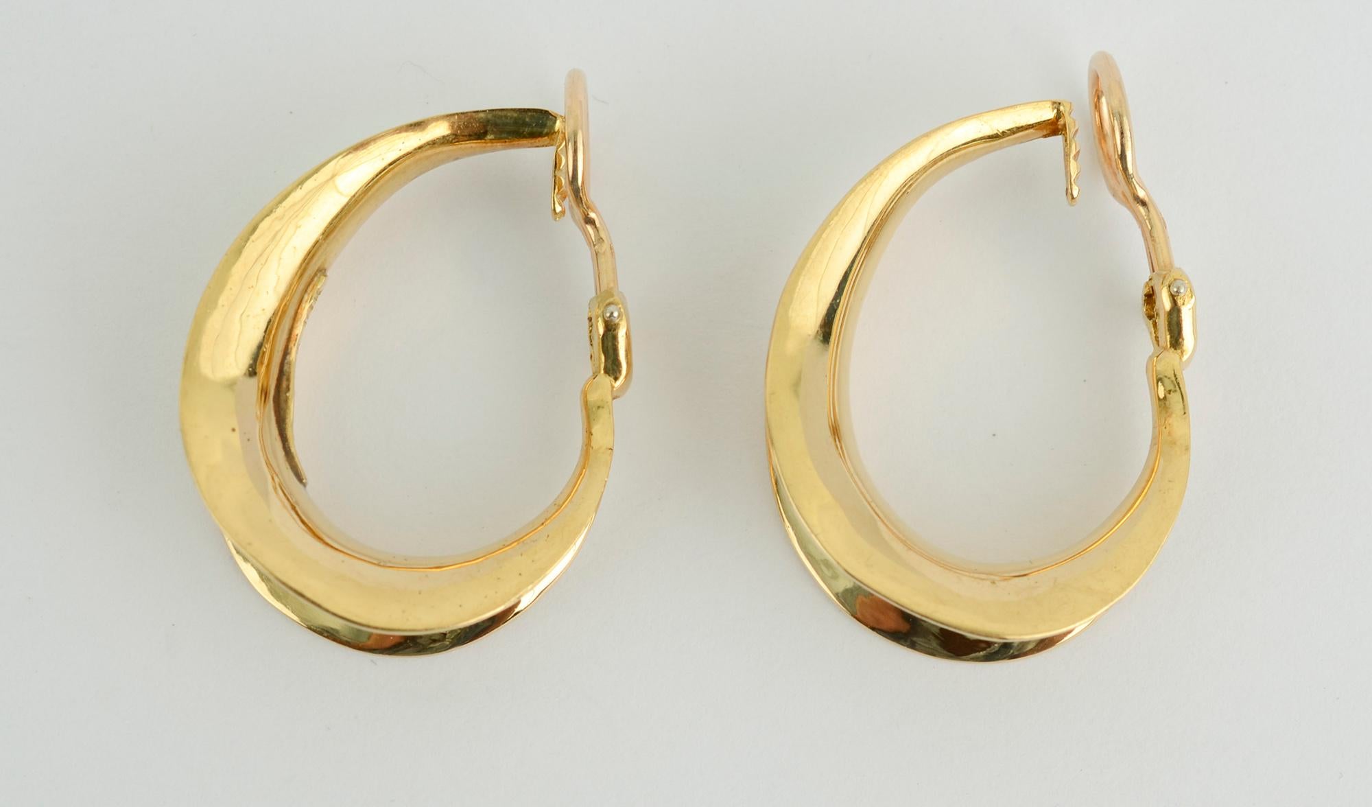 tiffany & co gold hoop earrings for women