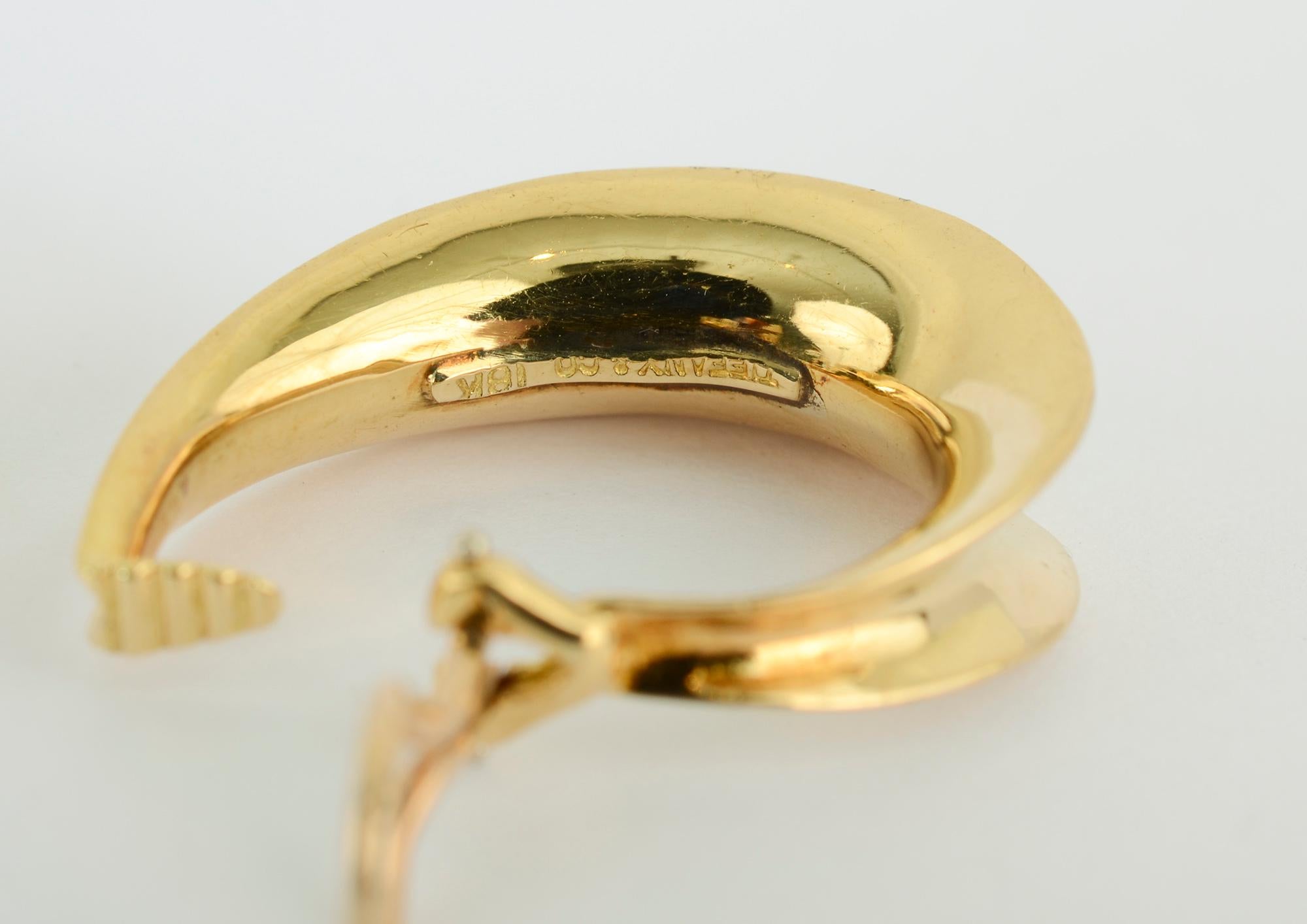 tiffany & co. gold hoop earrings for women