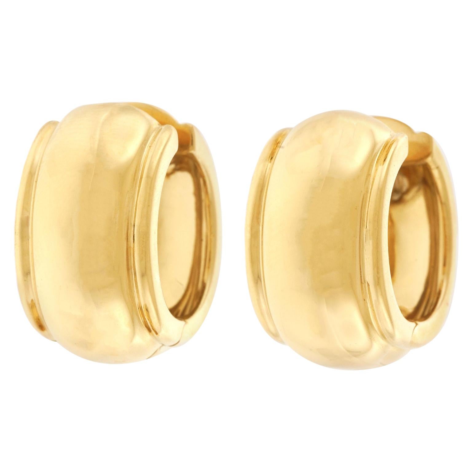 Tiffany 
Co. Gold Hoop Earrings