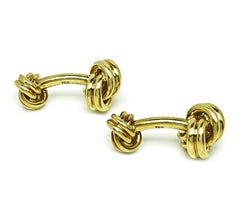 Tiffany & Co Gold Love Knot Cufflinks