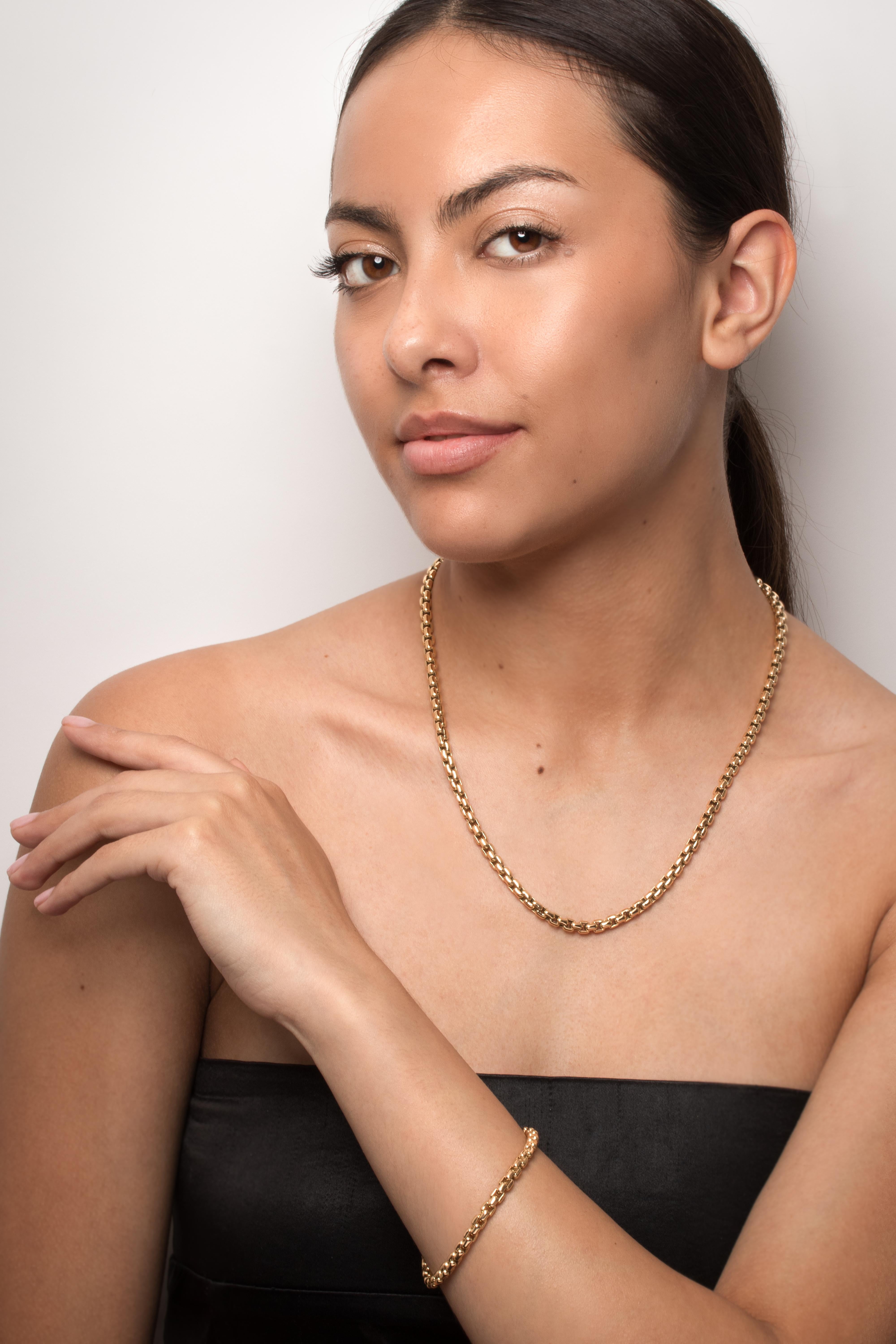Moderne Tiffany & Co. Chaîne à maillons ovale en or en vente