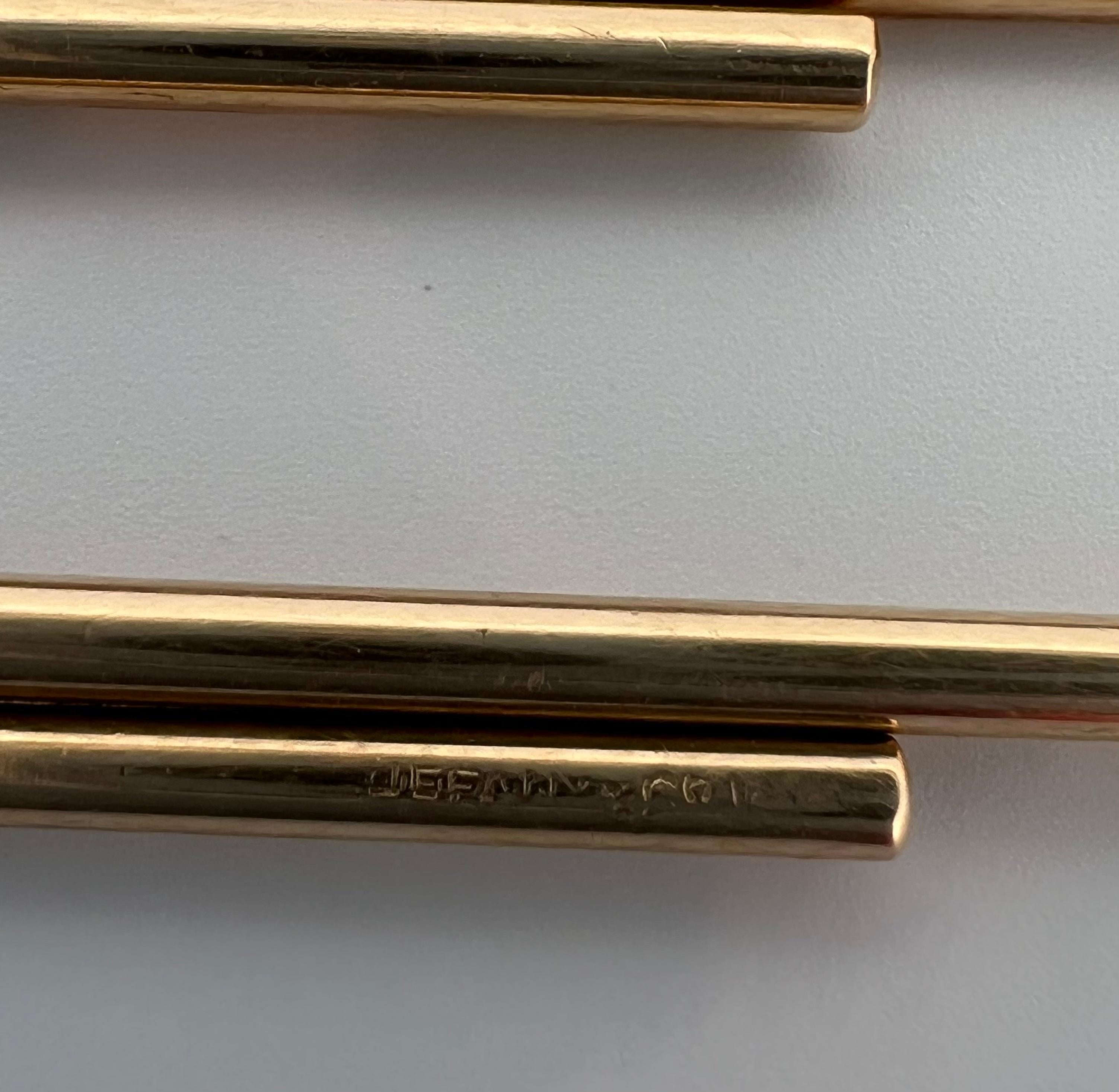 Tiffany & Co. Gold Paper Clip Bookmark Pendant 2