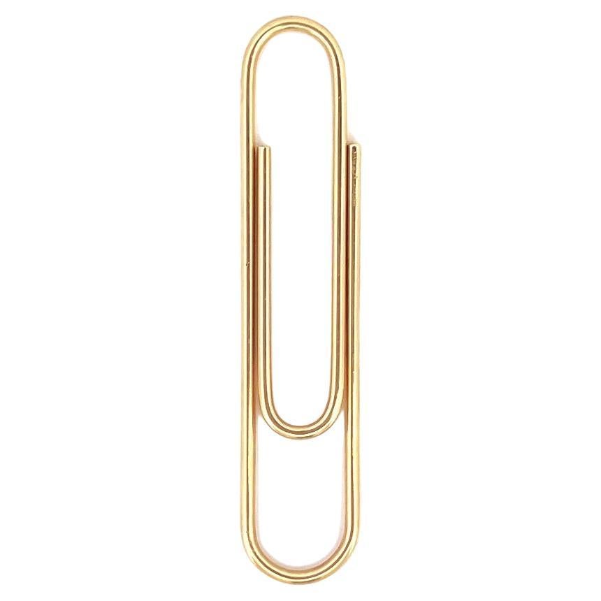 Tiffany & Co. Gold Paper Clip Bookmark Pendant