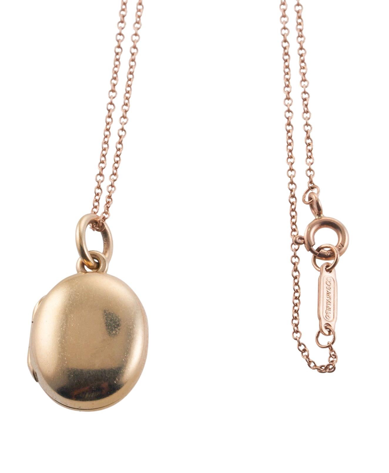 Tiffany & Co. Gold Pendant Locket  In Excellent Condition In New York, NY