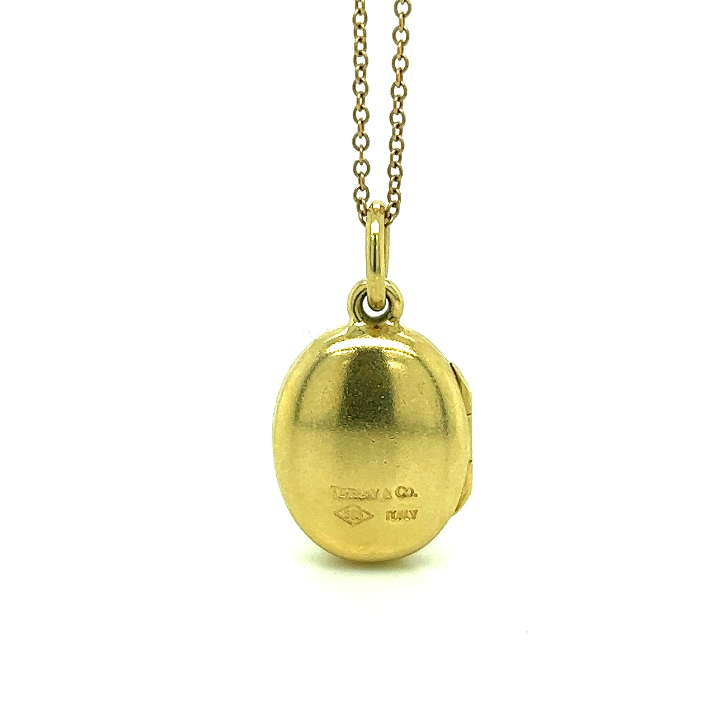 Tiffany & Co. Gold Pendant Locket  2