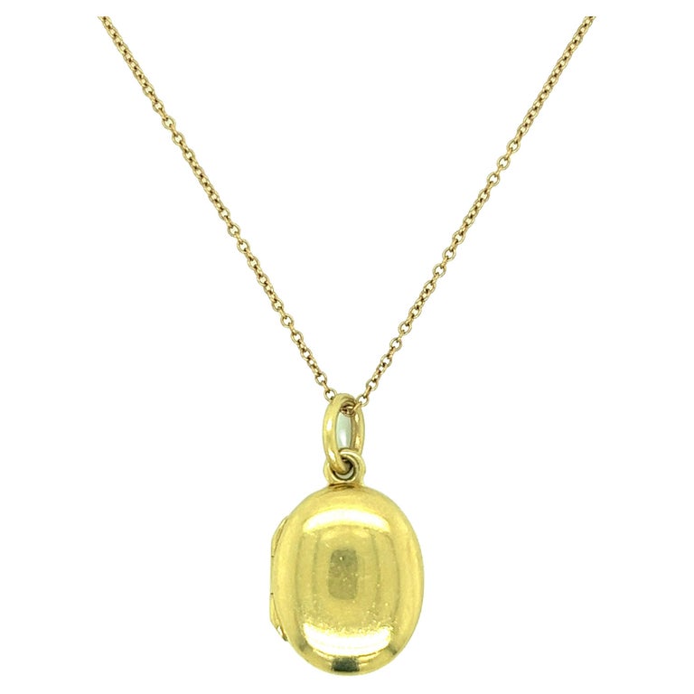 Tiffany and Co. Gold Pendant Locket at 1stDibs