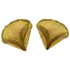 Tiffany & Co. Gold Petal Earrings