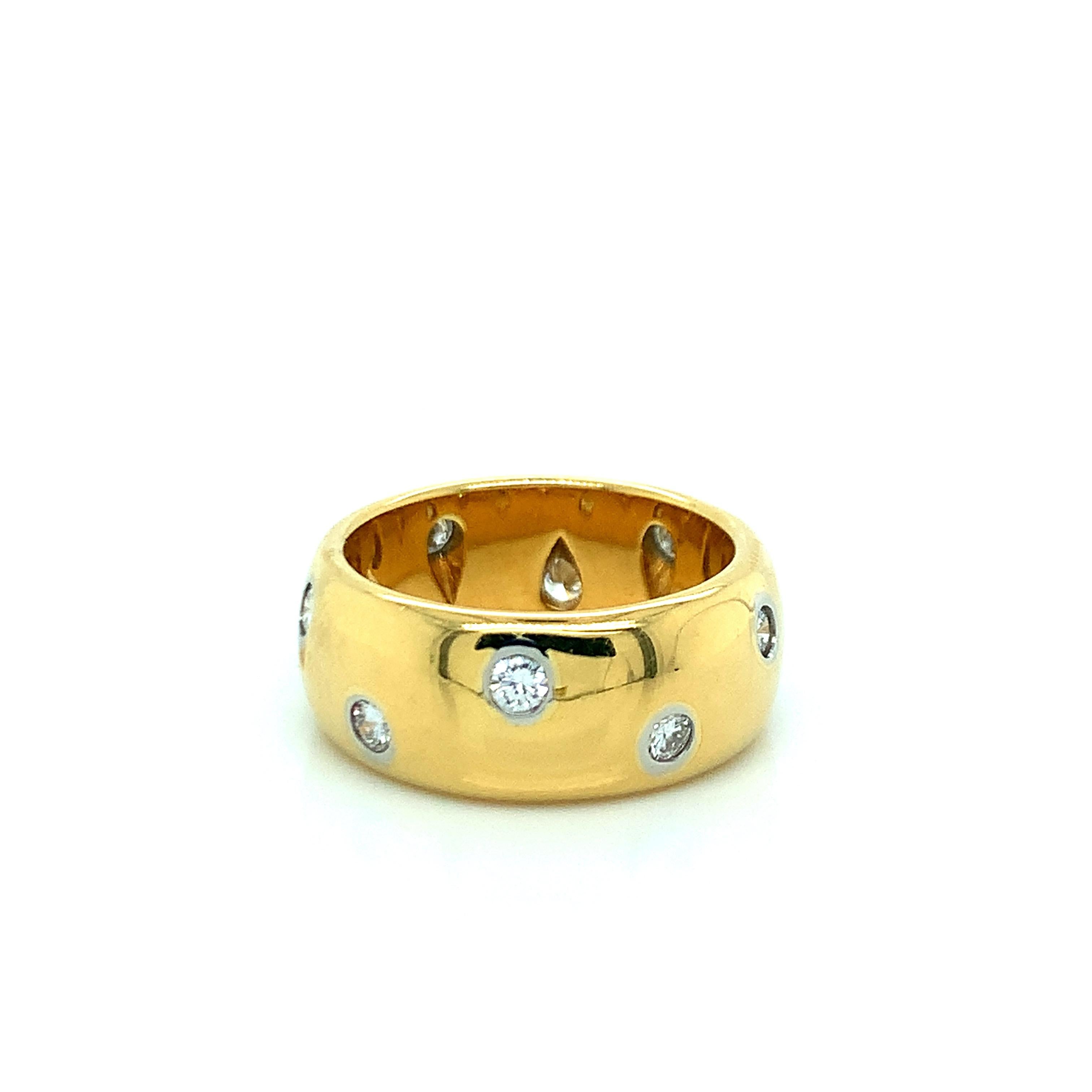 Tiffany & Co. Bague en or et platine avec diamants en vente 3