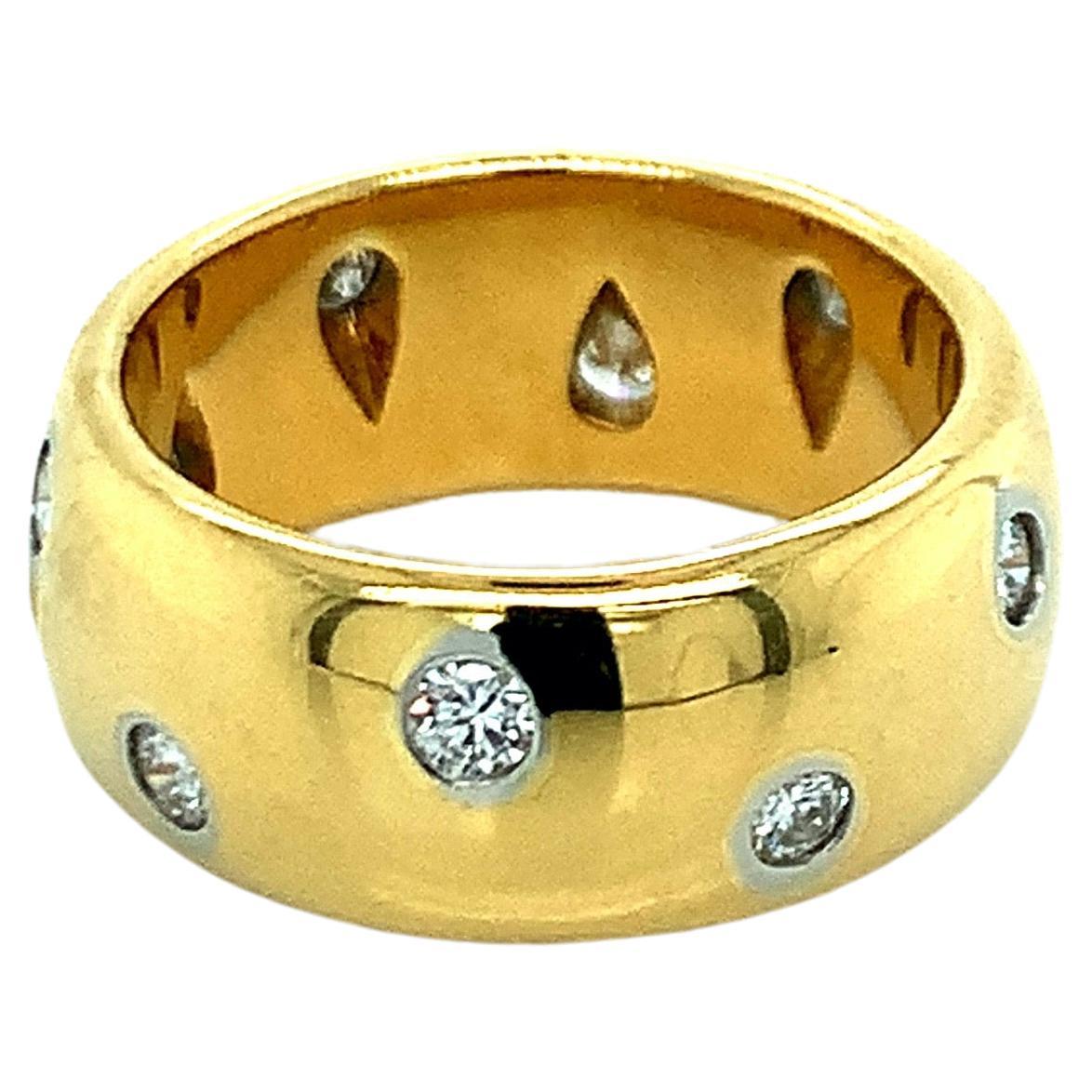 Tiffany & Co. Bague en or et platine avec diamants en vente