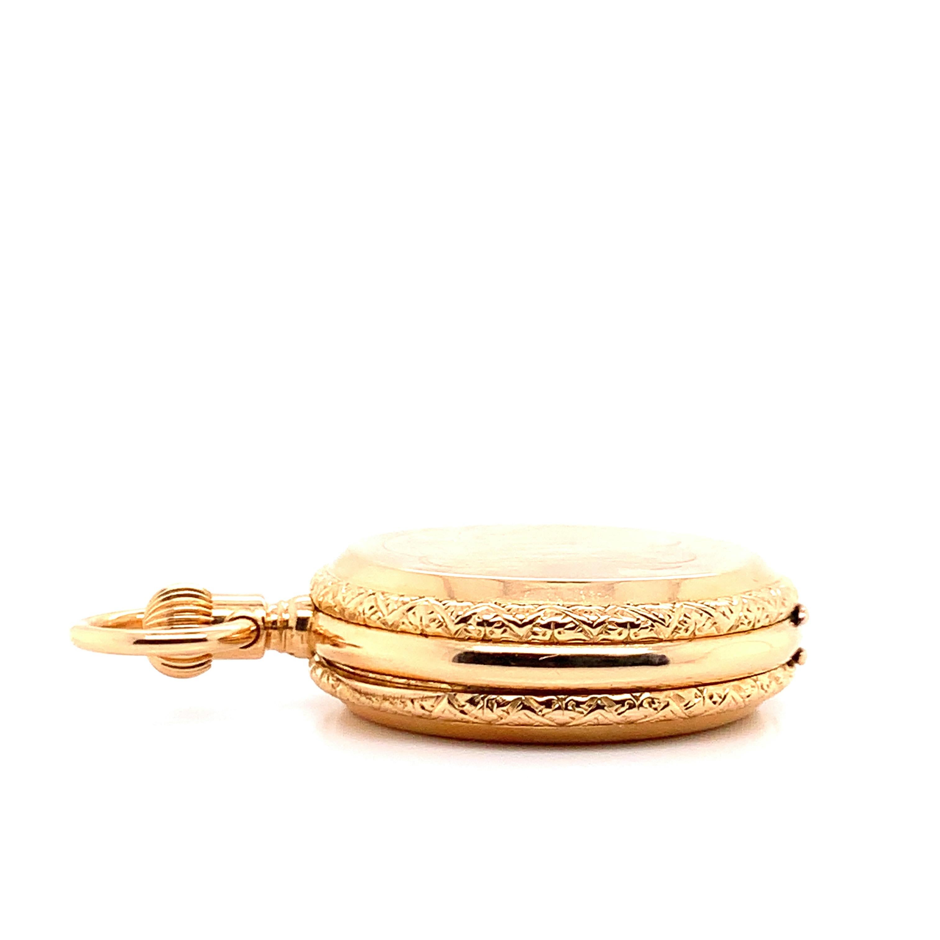 Tiffany & Co. Goldene Taschenuhr im Angebot 4
