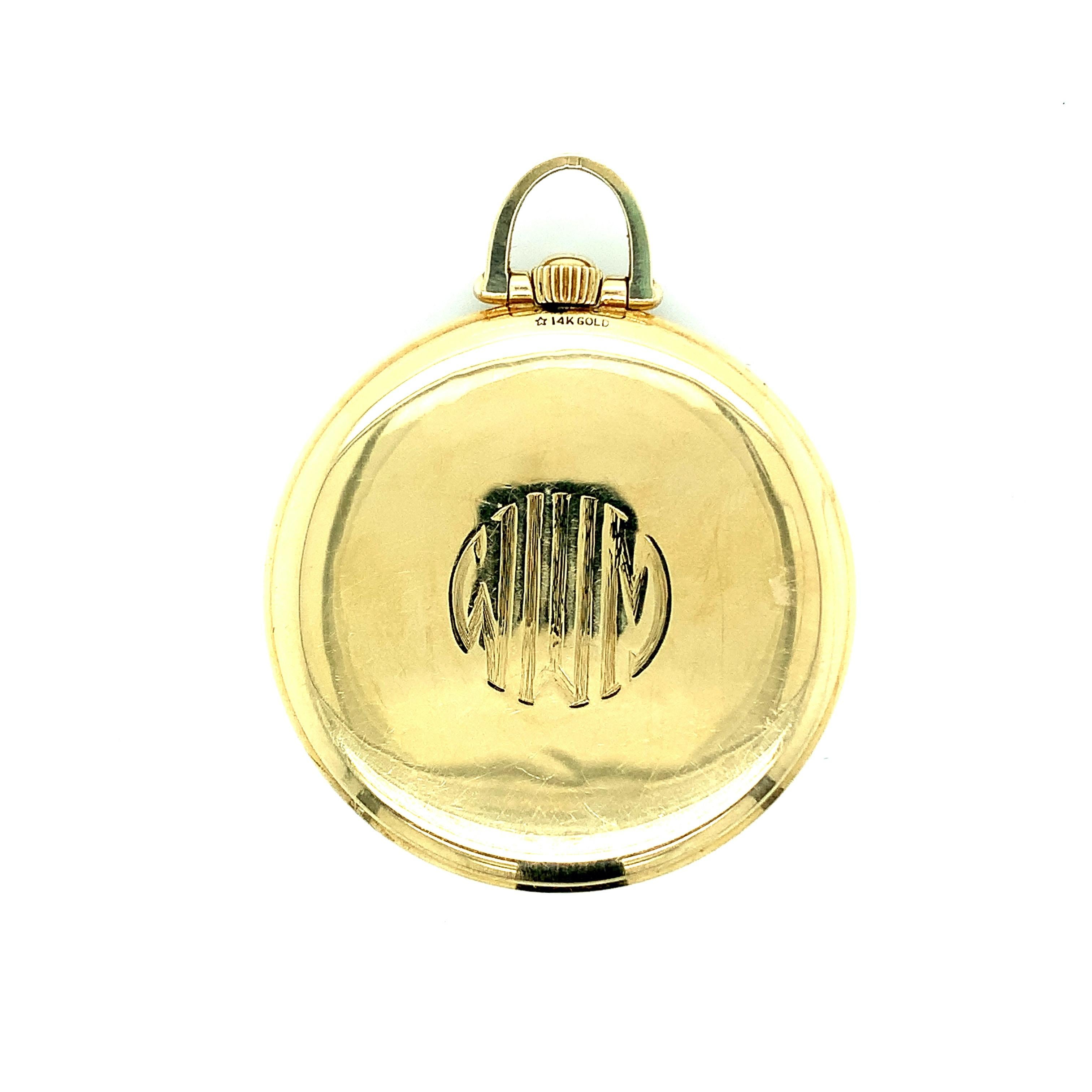 Tiffany & Co Movado for Movado Gold Taschenuhr im Zustand „Hervorragend“ im Angebot in New York, NY