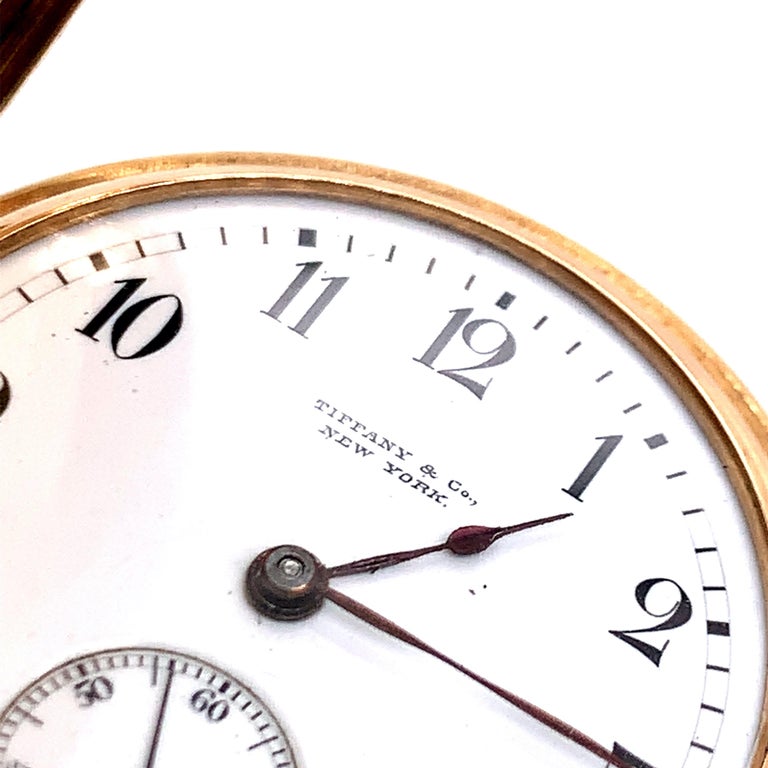 Tiffany and Co. Gold Pocket Watch For Sale at 1stDibs