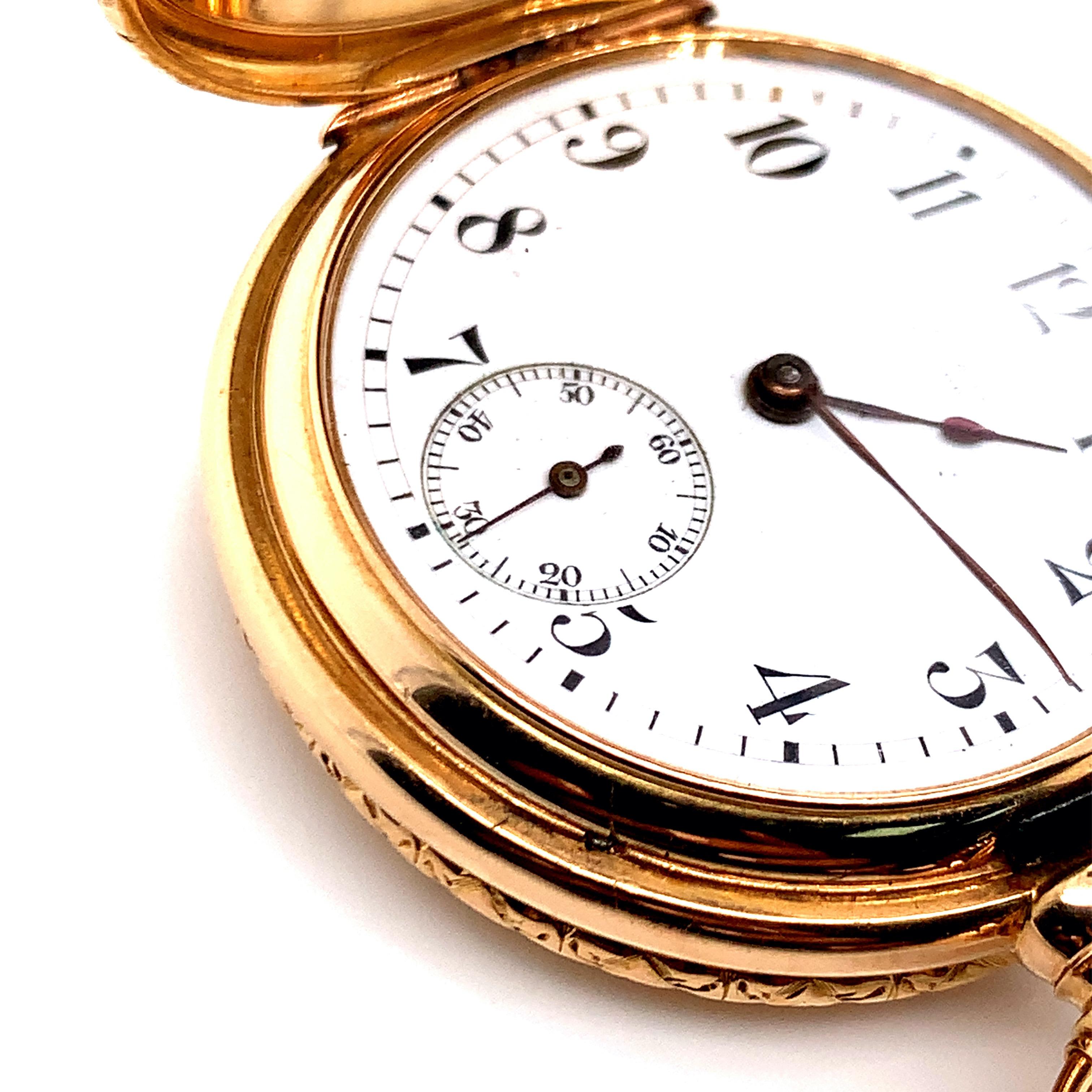 Tiffany & Co. Goldene Taschenuhr für Damen oder Herren im Angebot