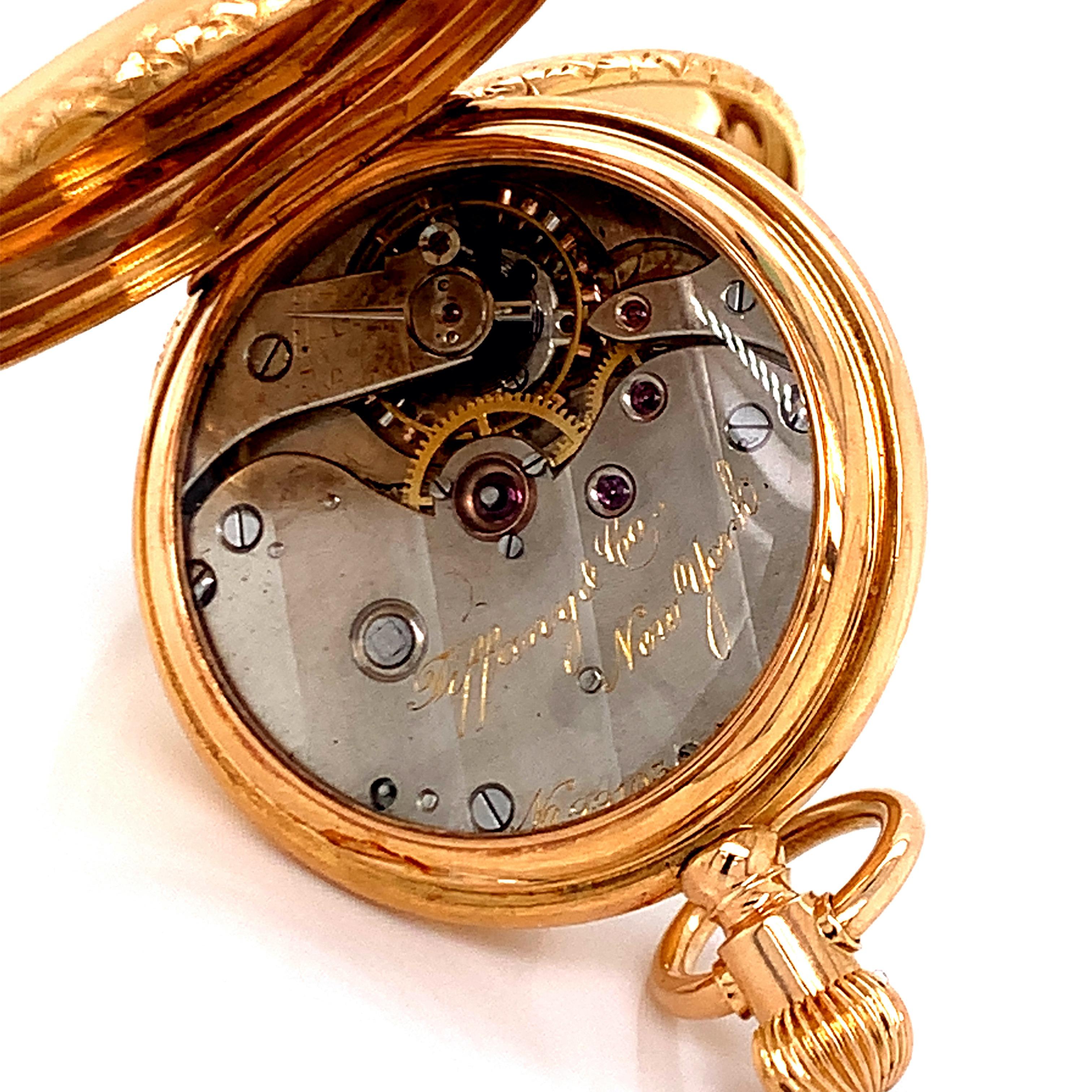 Tiffany & Co. Gold Pocket Watch For Sale 2